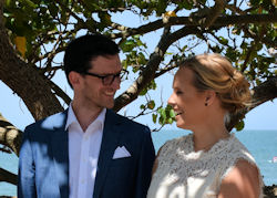 Eva & Andreas married at
Scotts Point by Jennifer Cram, Brisbane Celebrant
